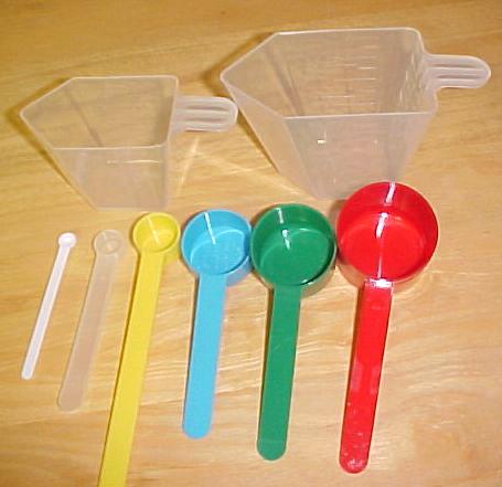 Plastic Measuring Spoons, ODC - Weights and Measures I was …